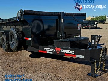 2027 7X14X2 14K Bumper Pull Dump Trailer Texas Pride
