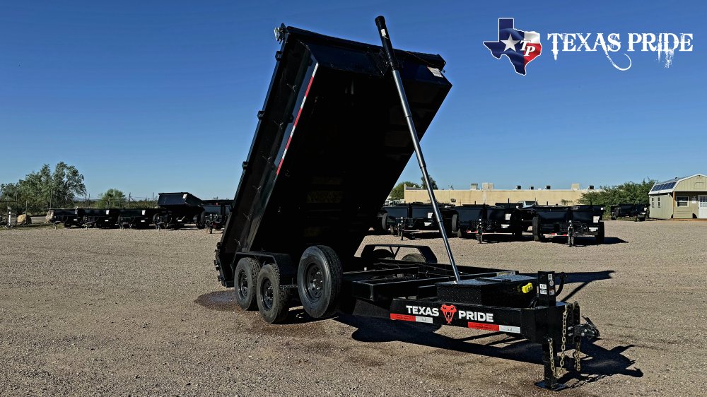 2027 7X14X2 14K Bumper Pull Dump Trailer Texas Pride