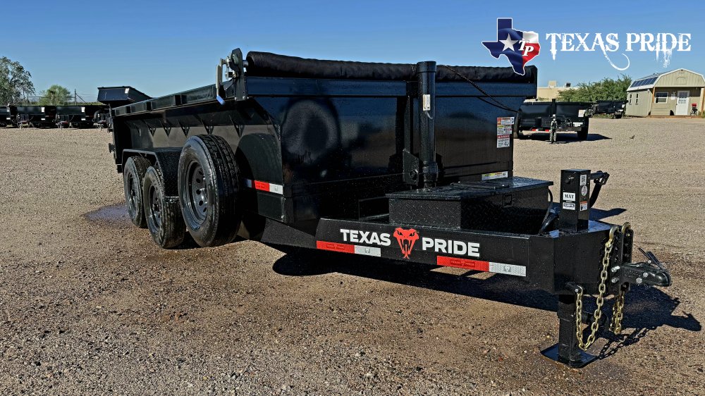 2027 7X14X2 14K Bumper Pull Dump Trailer Texas Pride