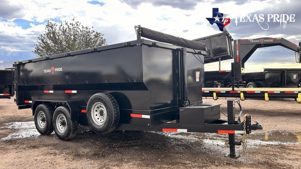 2026 Texas Pride 7x16x4 16k Bumper Pull Dump Trailer