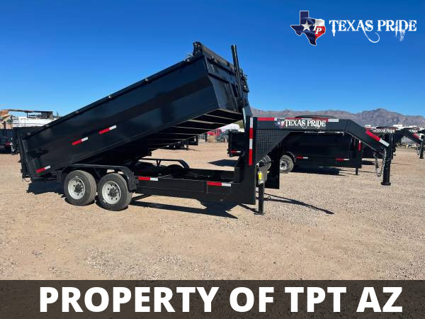 2023 7x14x3 14K Gooseneck $242/mo* TEXAS PRIDE DUMP - $11,995