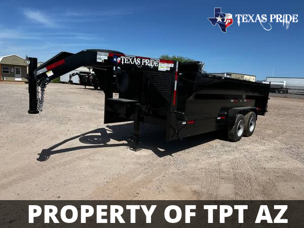 2023 7x14x3 14K Gooseneck $242/mo* TEXAS PRIDE DUMP - $11,995