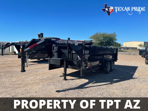 2023 7x14x3 14K Gooseneck $242/mo* TEXAS PRIDE DUMP - $11,995