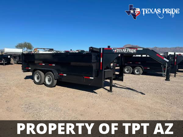 2023 7x14x3 14K Gooseneck $242/mo* TEXAS PRIDE DUMP - $11,995