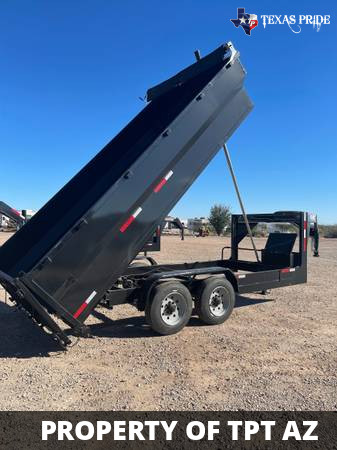2023 7x14x3 14K Gooseneck $242/mo* TEXAS PRIDE DUMP - $11,995