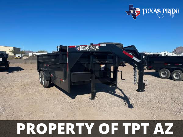 2023 7x14x3 14K Gooseneck $242/mo* TEXAS PRIDE DUMP - $11,995