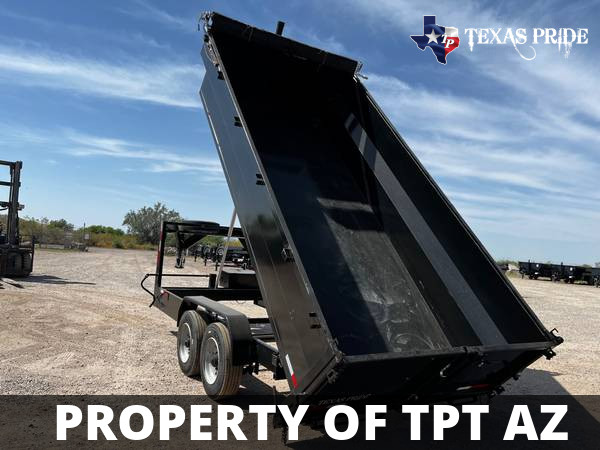 2023 7x14x3 14K Gooseneck $242/mo* TEXAS PRIDE DUMP - $11,995