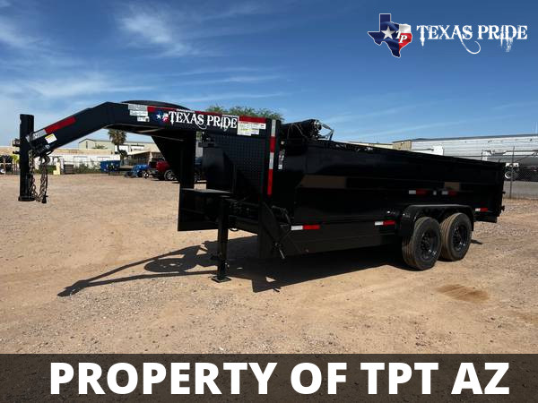 2023 7x14x3 14K Gooseneck $242/mo* TEXAS PRIDE DUMP - $11,995