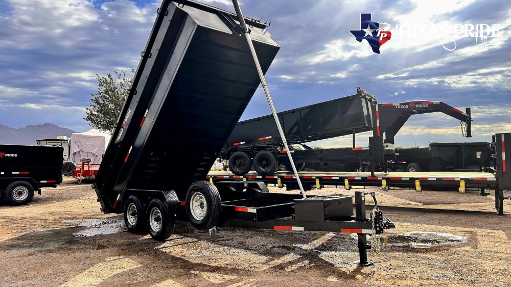 Texas Pride 7x16x3 16K Bumper Pull Dump Trailer