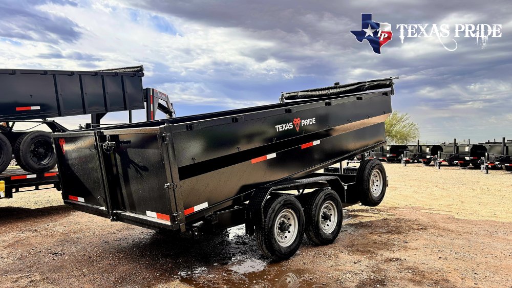 Texas Pride 7x16x3 16K Bumper Pull Dump Trailer