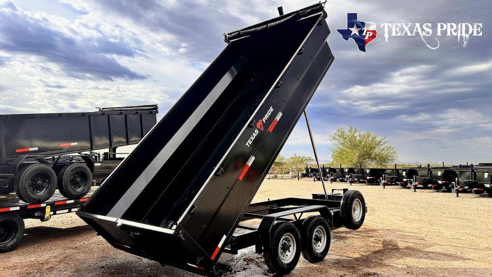 Texas Pride 7x16x3 16K Bumper Pull Dump Trailer