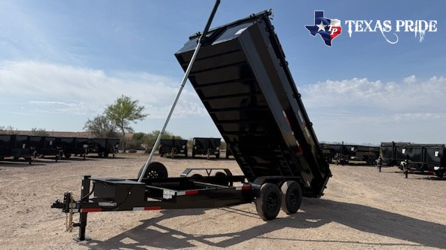 2026 7x16x3 14k Bumper Pull Dump Trailer Texas Pride