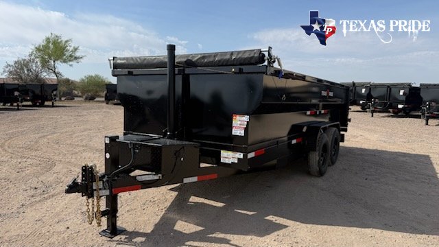 2026 7x16x3 14k Bumper Pull Dump Trailer Texas Pride