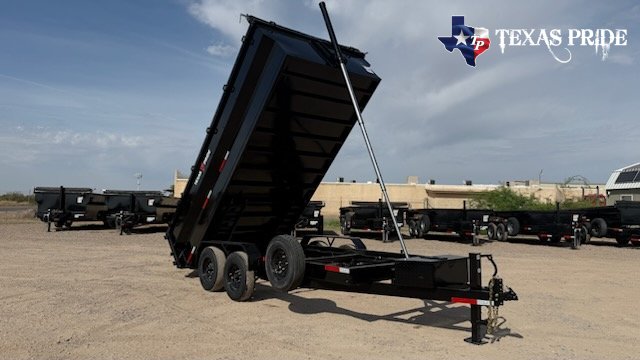 2026 7x16x3 14k Bumper Pull Dump Trailer Texas Pride