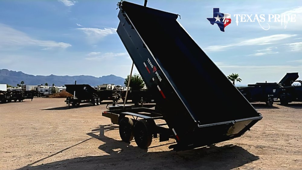 2026 7x16x3 14k Bumper Pull Dump Trailer Texas Pride