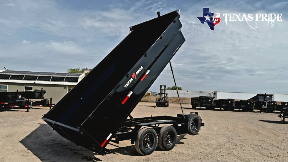 2026 7x16x3 14k Bumper Pull Dump Trailer Texas Pride