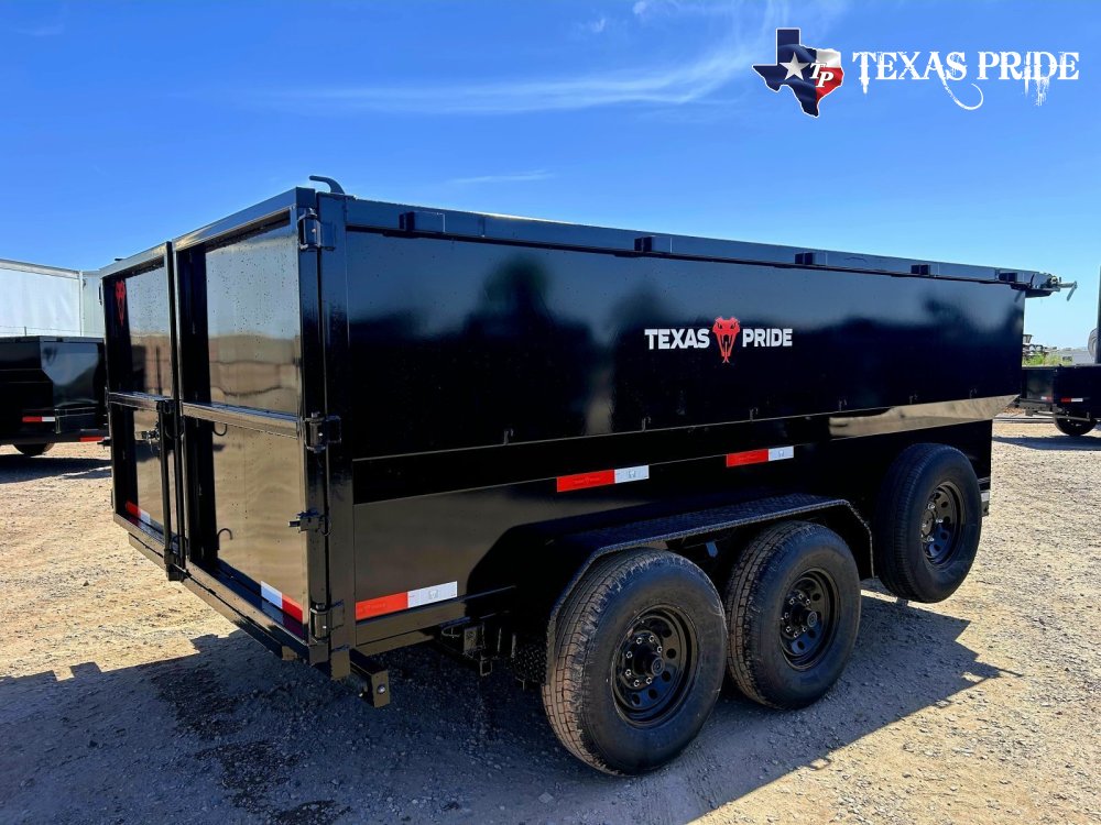 2027 7x14x4 16k Bumper Pull Dump Trailer Texas Pride