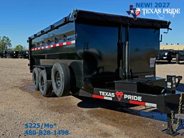 2027 7x14x4 16k Bumper Pull Dump Trailer Texas Pride