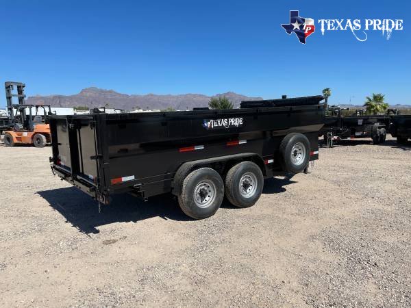 2025 Texas Pride 7X14X3 14K Bumper Pull Dump Trailer