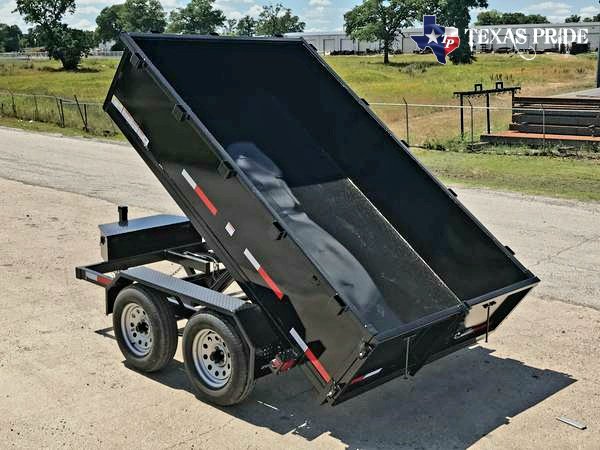 2025 Texas Pride 6X10X2 Bumper Pull Dump Trailer