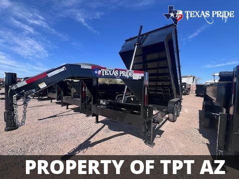 2025 7x14x4 16K GN Texas Pride Trailers Dump Special $269/mo* - $14,525