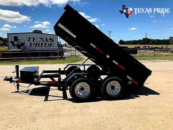 2025 Texas Pride 6X10X2 Bumper Pull Dump Trailer