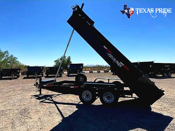 2025 Texas Pride 7x16x2 16k Bumper Pull Dump Trailer