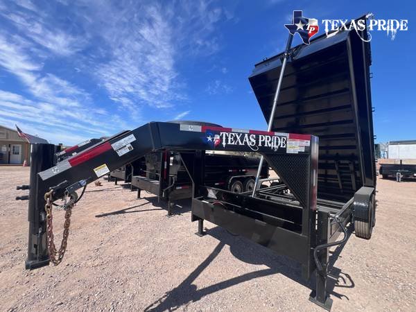 2026 Texas Pride 7x16x3 16k Gooseneck Dump Trailer