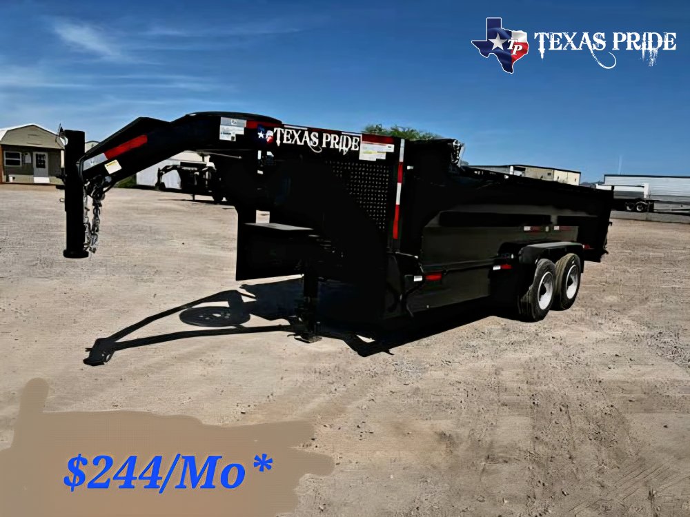 2026 Texas Pride 7x16x3 16k Gooseneck Dump Trailer