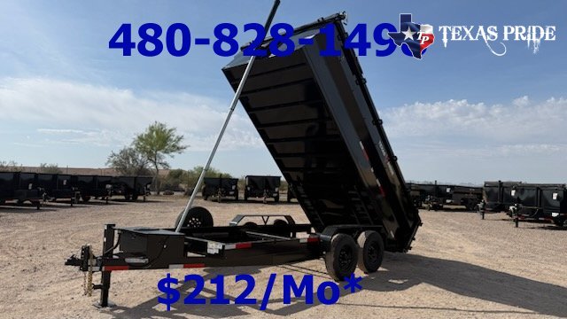 2026 Texas Pride 7x16x3 14k Bumper Pull Dump Trailer