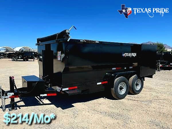 2025 Texas Pride 7x14x4 16k Bumper Pull Dump Trailer