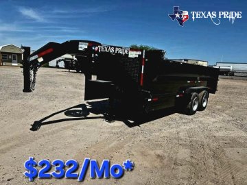 2026 Texas Pride 7x14x3 16k Gooseneck Dump Trailer