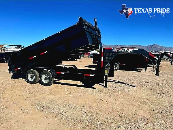 2026 Texas Pride 7x14x3 16k Gooseneck Dump Trailer
