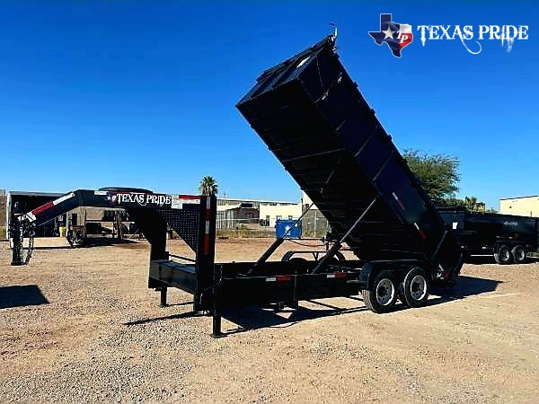 2026 Texas Pride 7x14x3 16k Gooseneck Dump Trailer