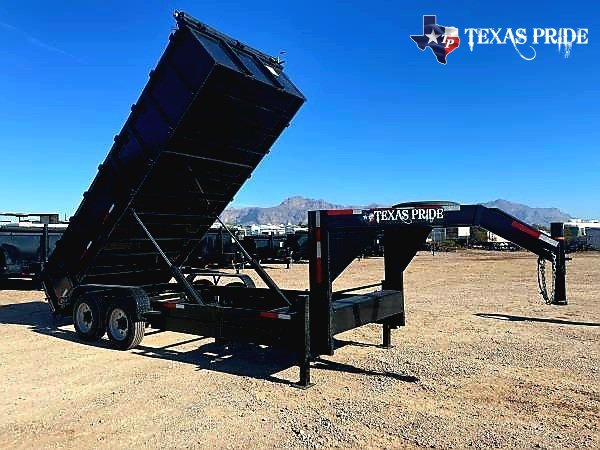 2026 Texas Pride 7x14x3 16k Gooseneck Dump Trailer