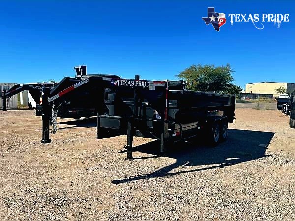 2026 Texas Pride 7x14x3 16k Gooseneck Dump Trailer