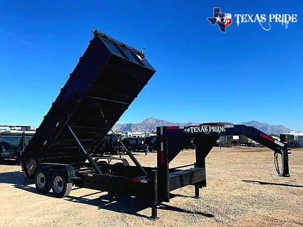 2026 Texas Pride 7x14x3 16k Gooseneck Dump Trailer