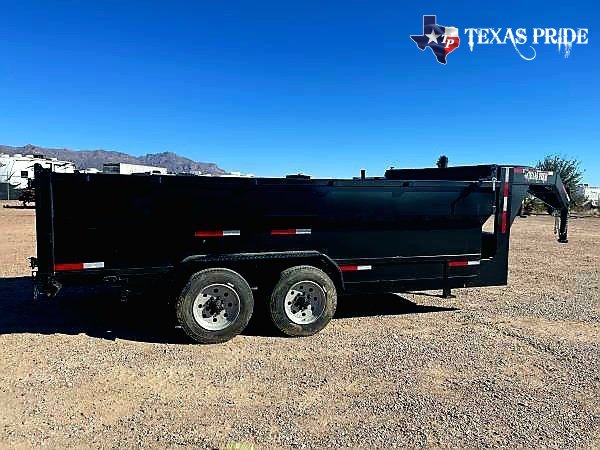 2026 Texas Pride 7x14x3 16k Gooseneck Dump Trailer