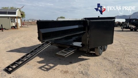 2026 Texas Pride 7x16x3 14k Bumper Pull Dump Trailer
