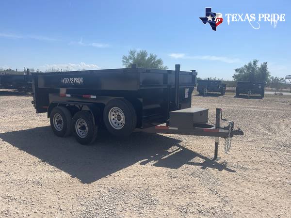 2025 7x12x3 14K GVWR BP TEXAS PRIDE DUMP TRAILER