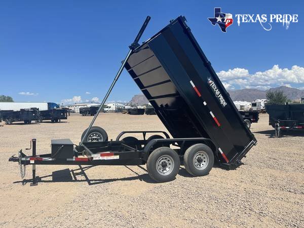 2025 7x12x3 14K GVWR BP TEXAS PRIDE DUMP TRAILER