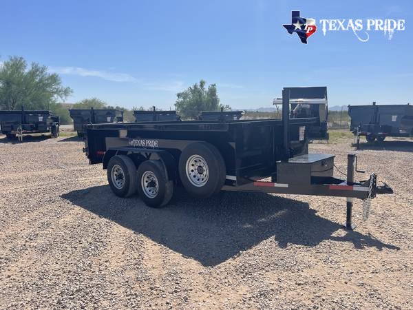 2025 7x12x3 14K GVWR BP TEXAS PRIDE DUMP TRAILER