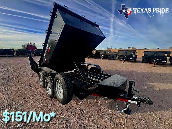 2025 Texas Pride 6X10X2 Bumper Pull Dump Trailer (Tarp)