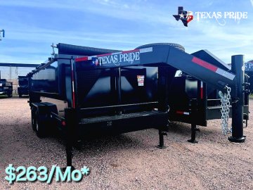 2025 Texas Pride 7x16x4 16k Gooseneck Dump Trailer
