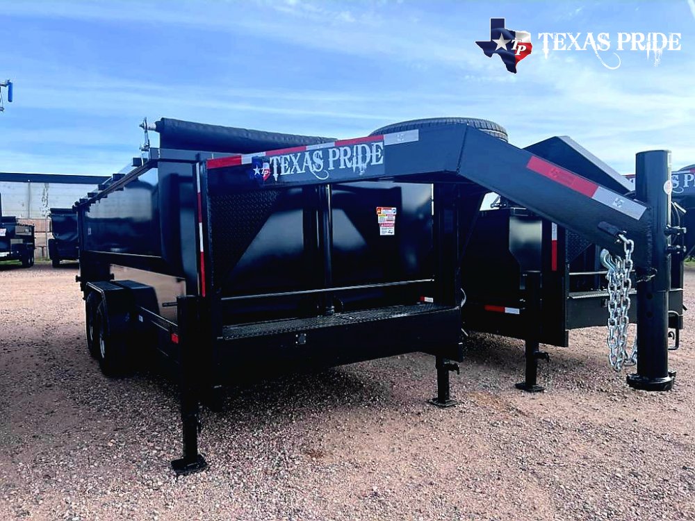 2025 Texas Pride 7x16x4 16k Gooseneck Dump Trailer