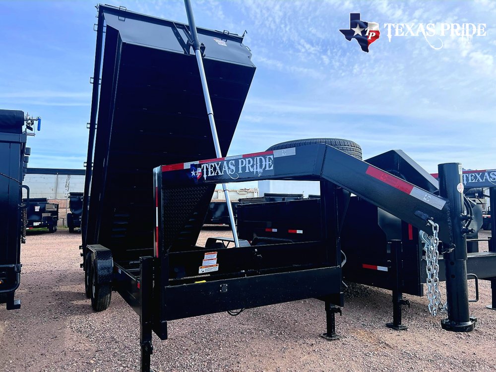2025 Texas Pride 7x16x4 16k Gooseneck Dump Trailer