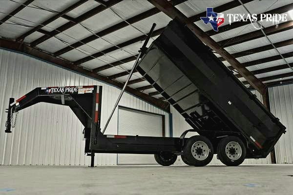 2026 Texas Pride 7x18x3 20k Gooseneck Dump Trailer
