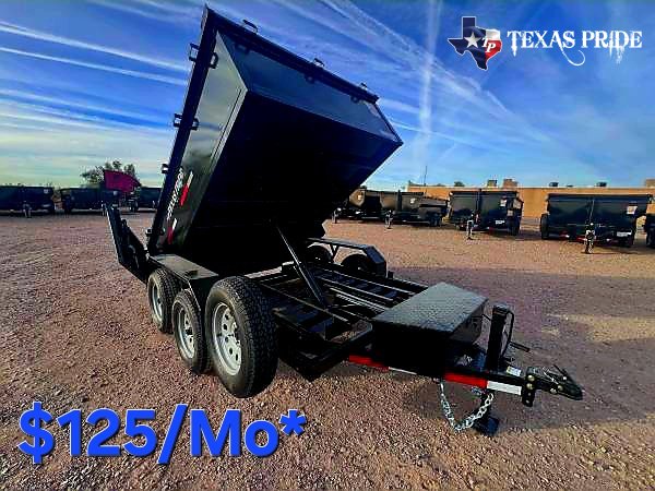 2025 Texas Pride 6X10X2 Bumper Pull Dump Trailer