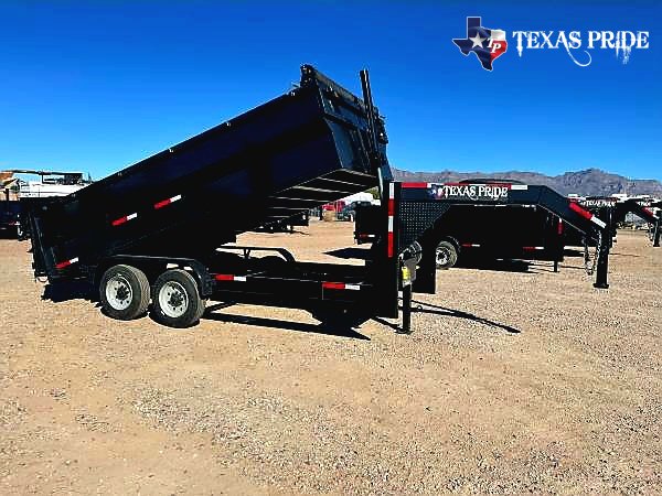 2025 Texas Pride 7x14x3 16k Gooseneck Dump Trailer