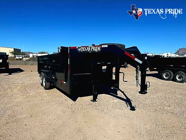 2025 Texas Pride 7x14x3 16k Gooseneck Dump Trailer